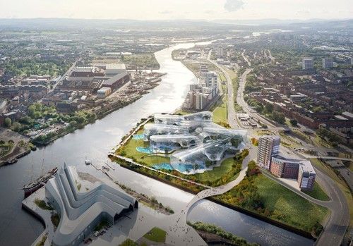 Glasgow Waters CGI of Therme Glasgow