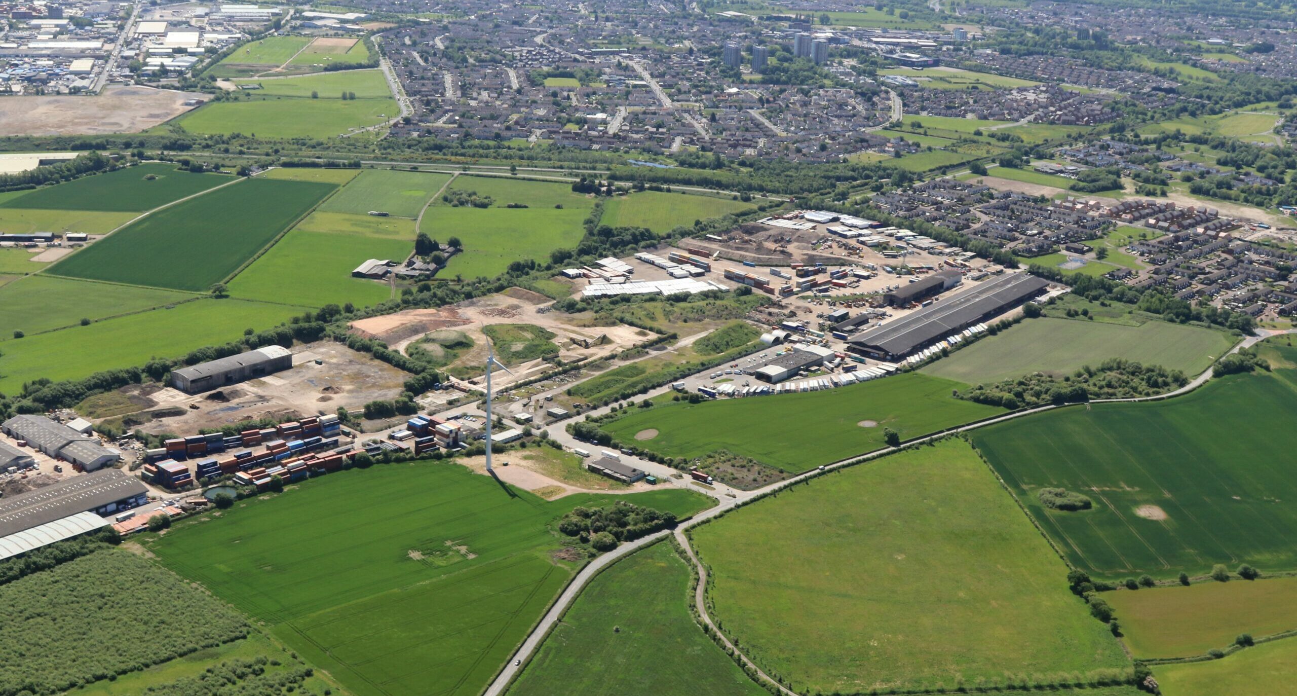 Aerial view of land at Stopgate