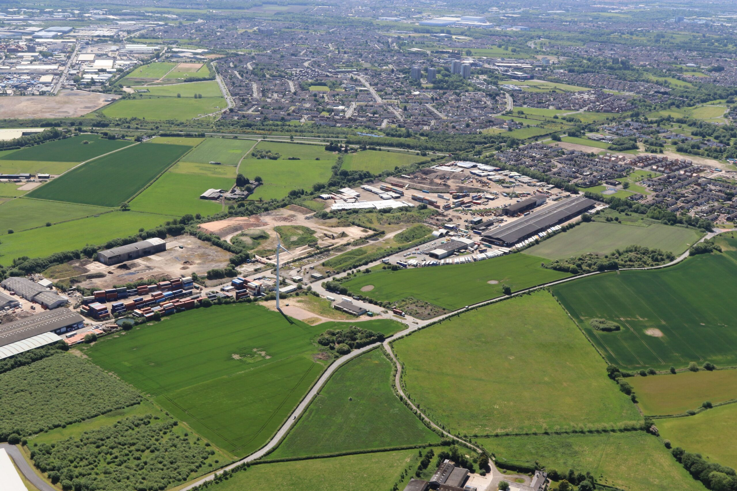 Aerial view of land at Stopgate