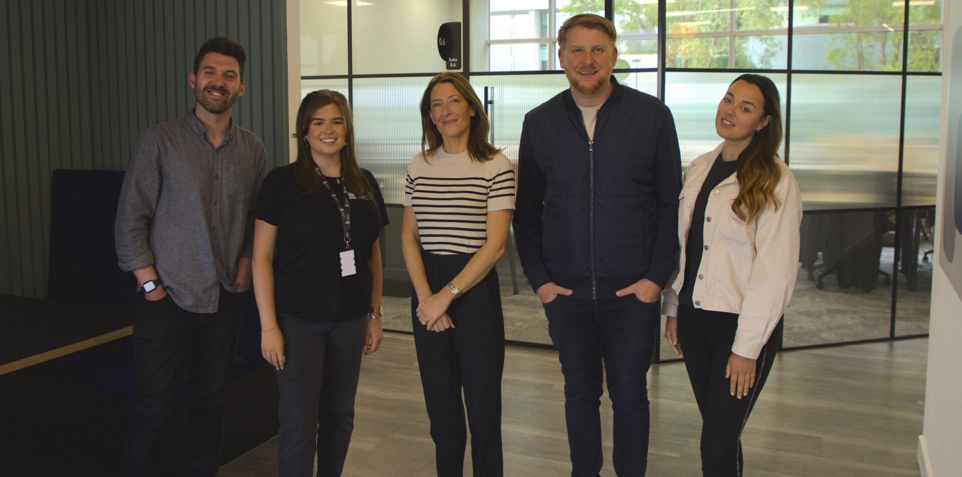 Image of the team from The Guide with Asset Manager for Peel Waters, Liza Marco