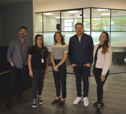 Image of the team from The Guide with Asset Manager for Peel Waters, Liza Marco