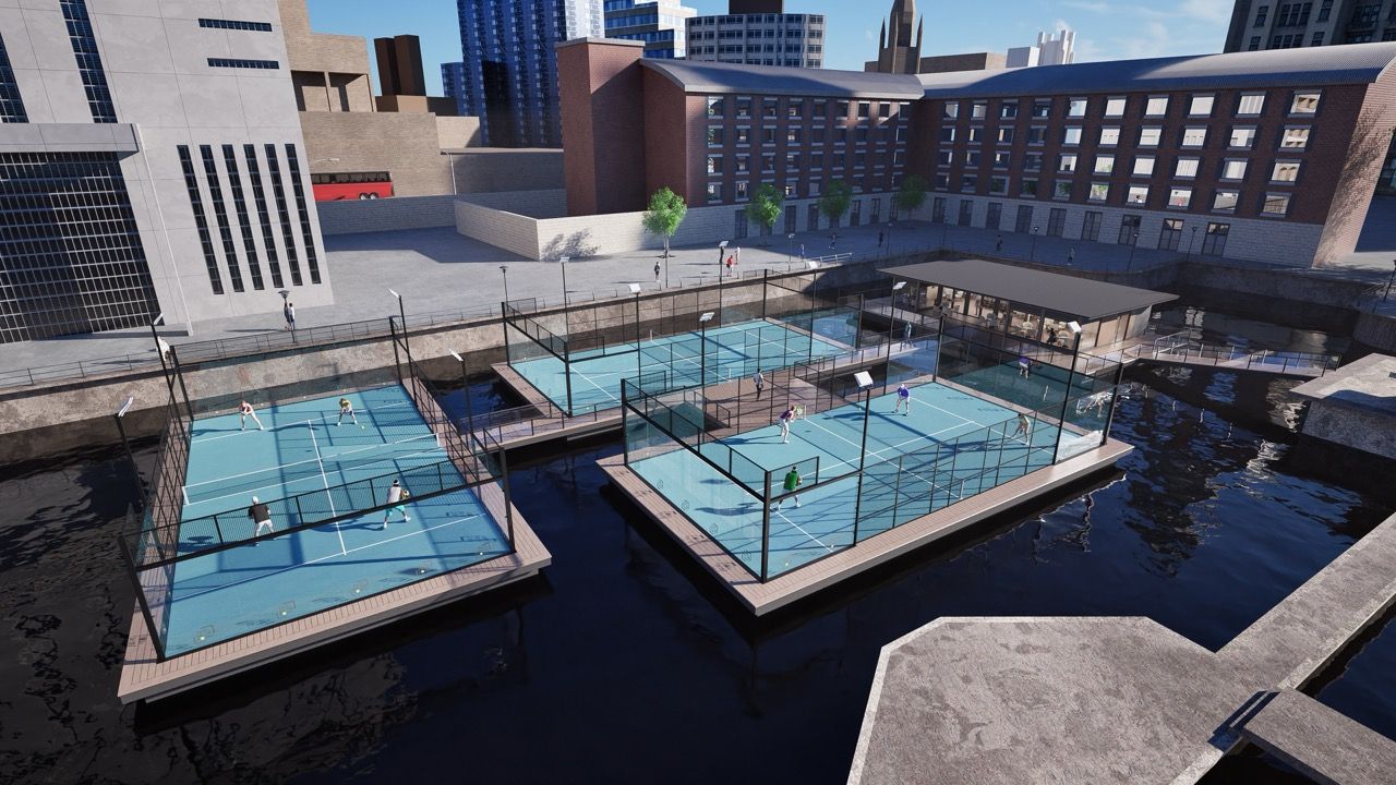 Floating Padel Courts, Liverpool Waters
