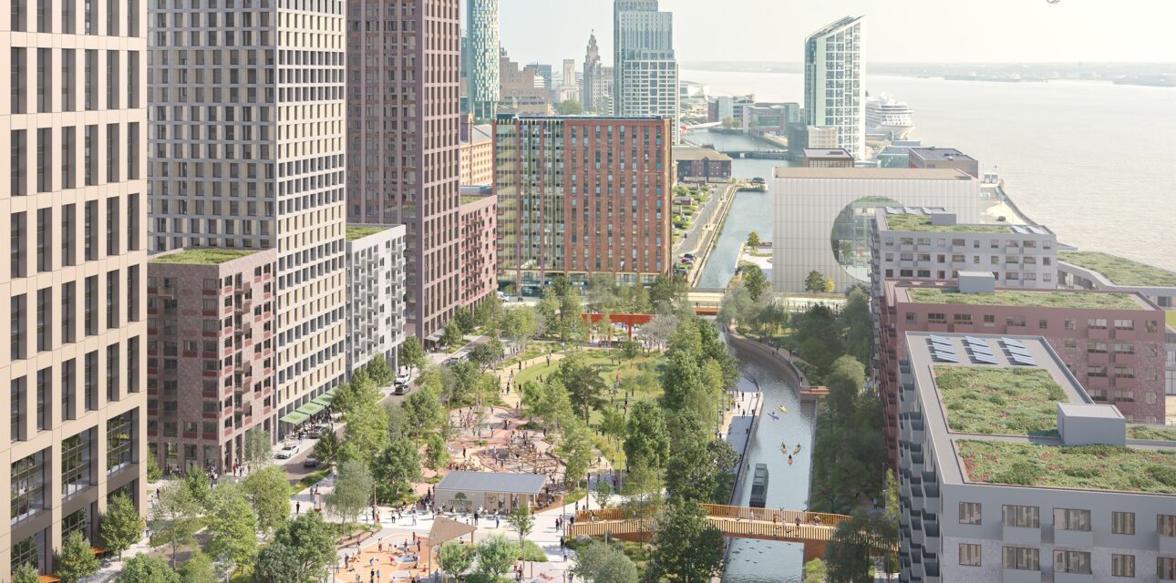 CGI of the 2 ha Central Park