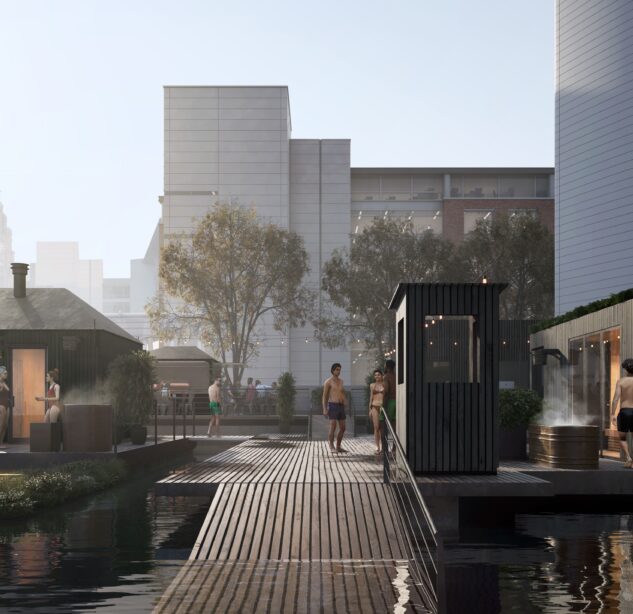 CGI Wyld Sauna expansion at Liverpool Waters