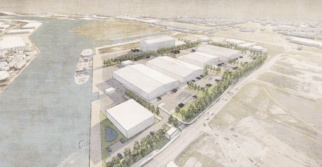 Illustration of plans for Mea Park West at Wirral Waters