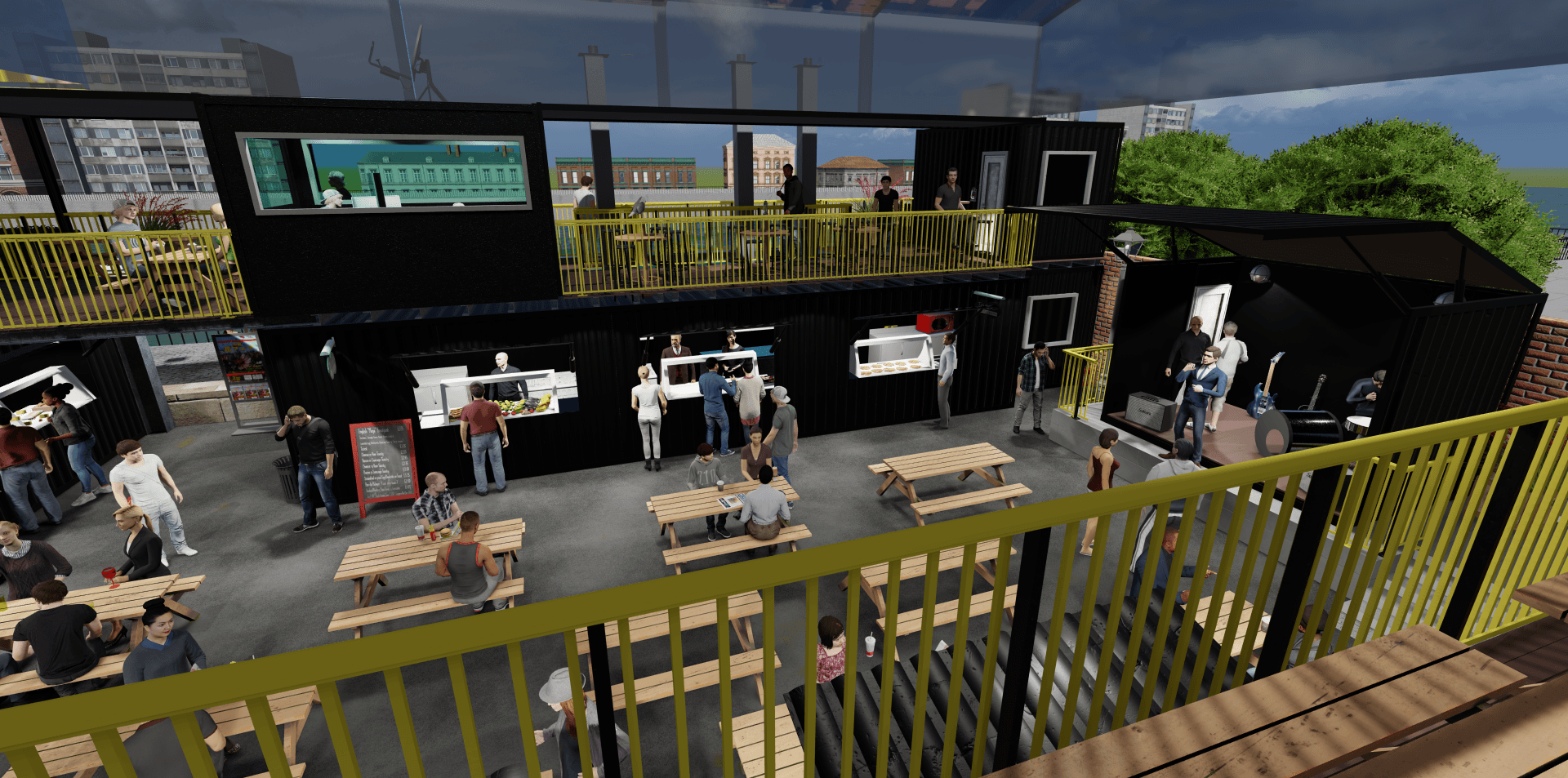 CGI of Clydeside Containers