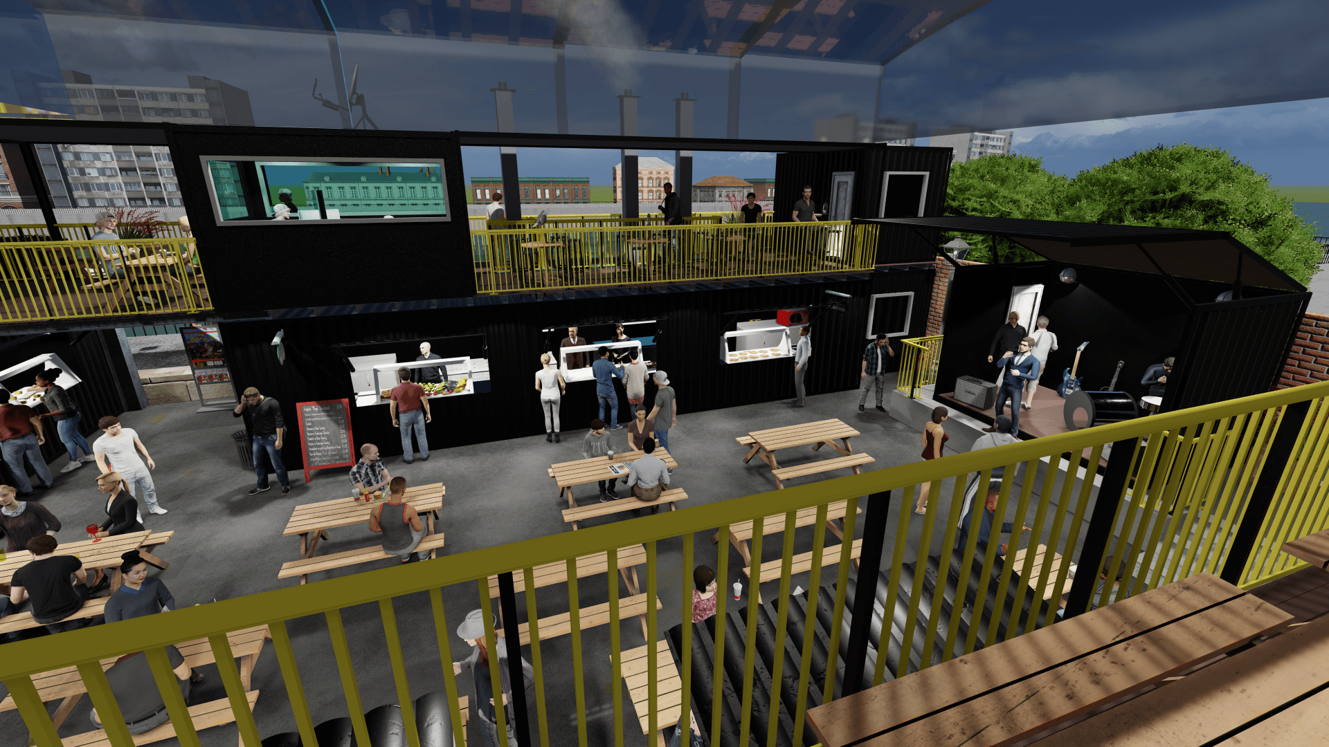 CGI of Clydeside Containers