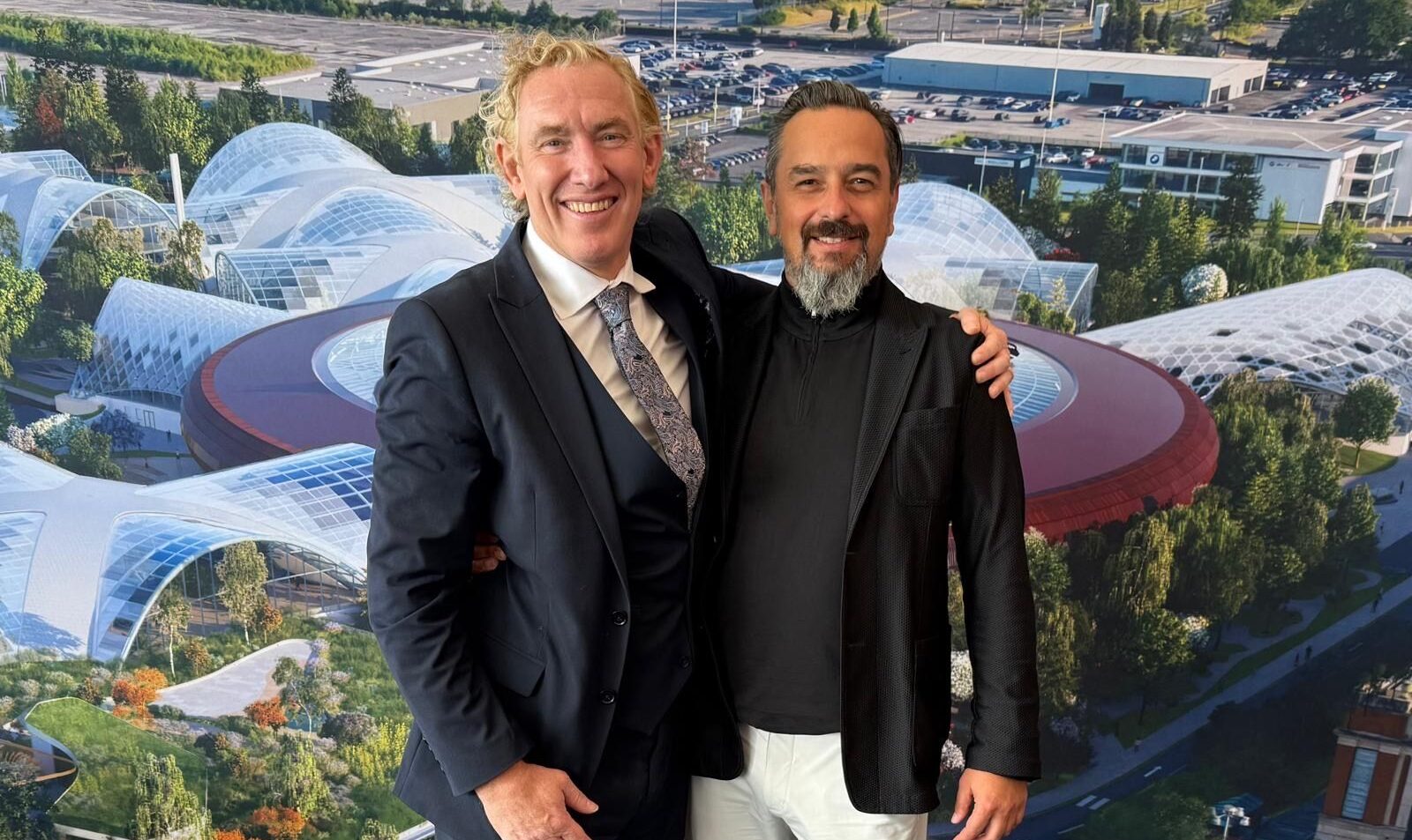 James Whittaker and Dr Robert Hanea - Founder and CEO of Therme