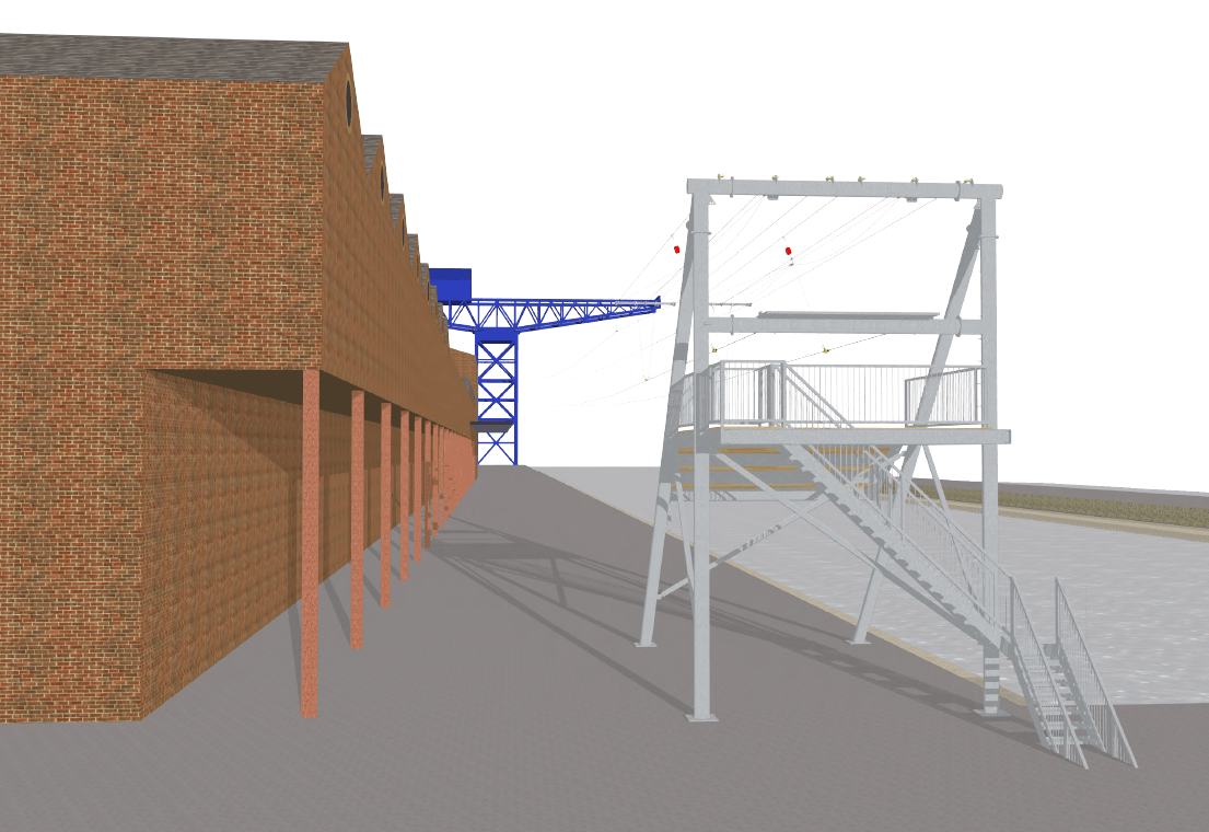 Proposed Titan Crane Zip Line at James Watt Dock