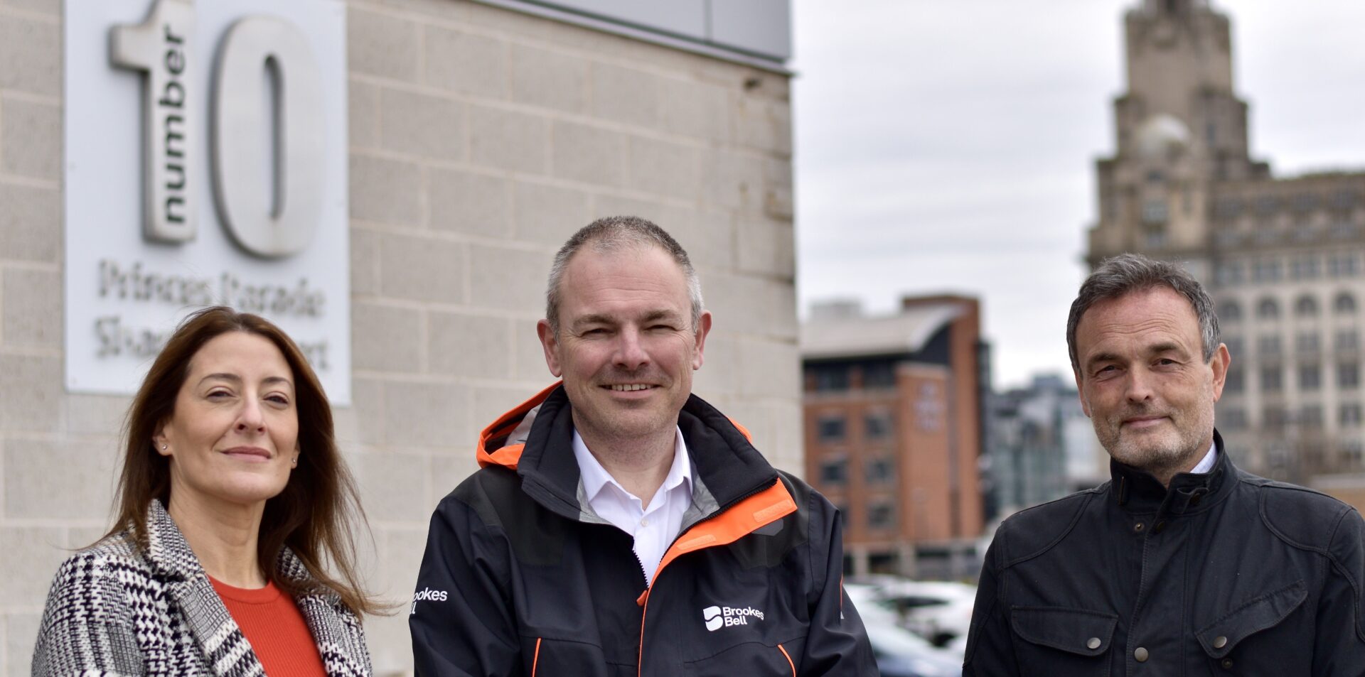 The Brookes Bell team with Liza Marco, Senior Asset Manager, Liverpool Waters