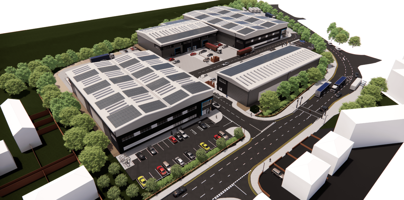 Ariel view illustration of Halo West development